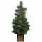 3ft. Unlit Snowy Pine Artificial Christmas Tree in Wooden Pot